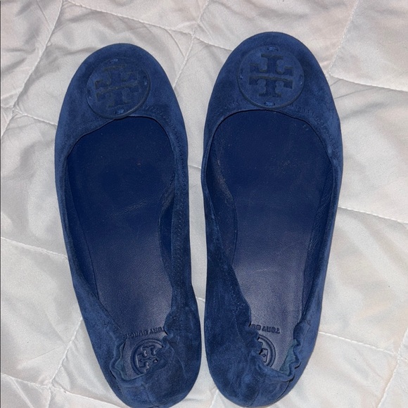 Tory Burch Women's Blue Ballet Flats - Picture 1 of 6